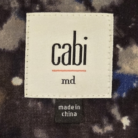 NWOT Cabi Blue Patterned Jacket - Picture 8 of 11